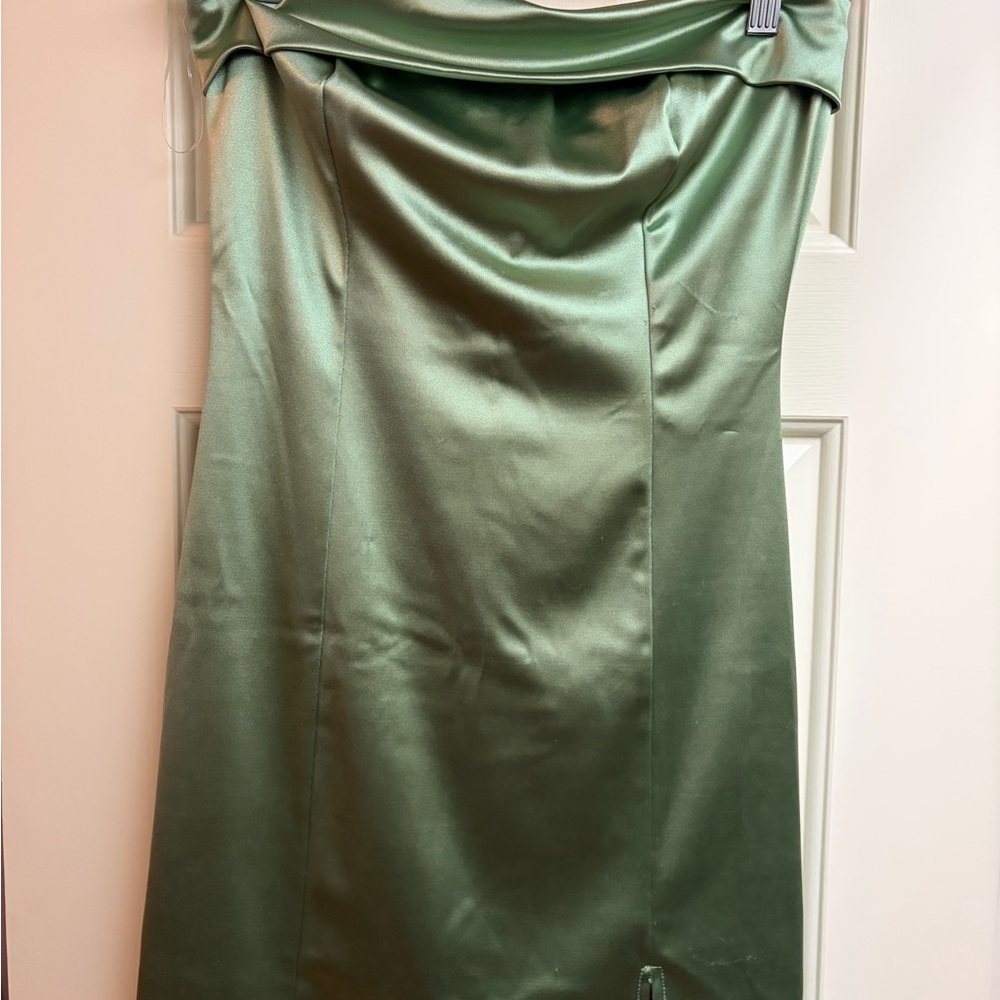Blue Blush Sage Green Dress